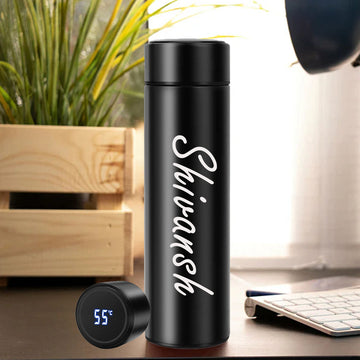 Chillaao Personalized Temperature bottle ( Black )