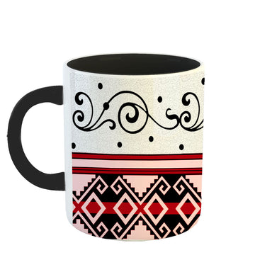Chillaao Embroidery folk Inner Color Black Mug