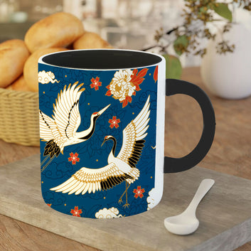 Chillaao Seamless pattern inner Color Black Mug