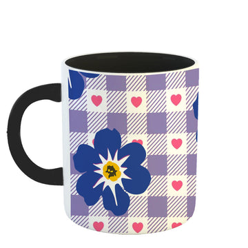 Chillaao Floral seamless pattern inner Color Black Mug
