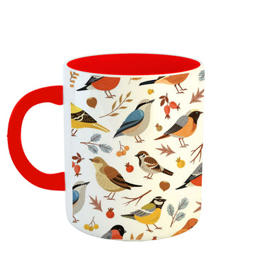 Chillaao panchi pattern red Mug