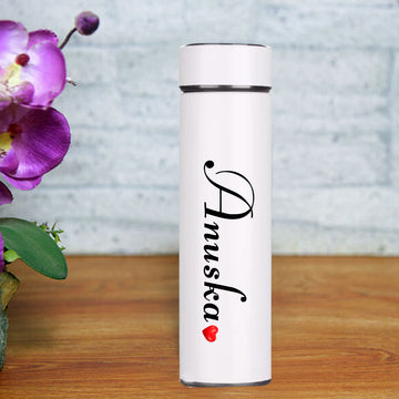CHILLAAO PERSONALISED TEMPERATURE BOTTLE ( White )