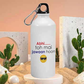 Abhi toh me jawan hu SingleWalled WaterBottle 600ml