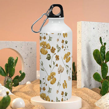 BeautifulYellowFlowers SingleWalled WaterBottle 600ml