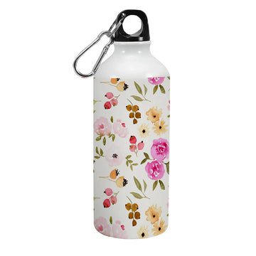 BeautifulPinkFlowers SingleWalled WaterBottle 600ml