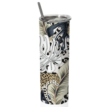 WildLife Doublewalled Steel White SkinnyTumbler 600ml