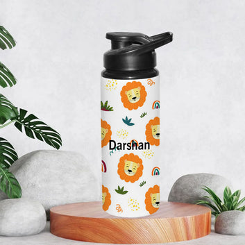Chillaao Personalized BB8 _ Cute Lion Pattern Sipper Bottle