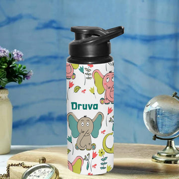 Chillaao Personalized BB8 _ Cute Elephant Palm Tree Sipper Bottle