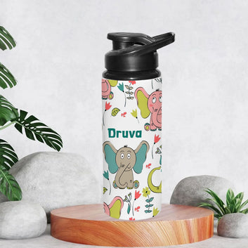 Chillaao Personalized BB8 _ Cute Elephant Palm Tree Sipper Bottle