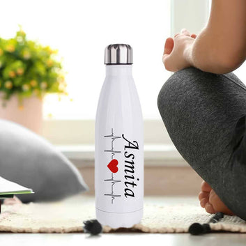 Chillaao Personalized Heart Beats Cola Bottle