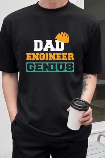 Chillaao Dad Engineering Genius Oversize T- Shirt
