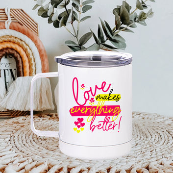 Chillaao Love Makes Everything Better Stainless Steel (Yeti Mug ) 350ml(12oz)