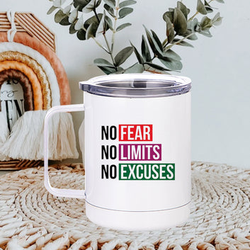 No Fear, No Limit Stainless Steel Mug ( Yeti Mug ) 350ml(12oz)