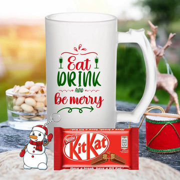 Chillaao Eat drink and be merry Beer Mug