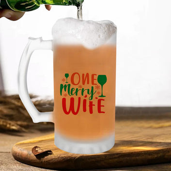 Chillaao One merry and wife Wine Beer Mug