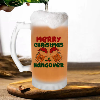 Chillaao Merry Christmas hangover Beer Mug