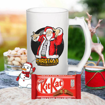 Chillaao Christmas Dj Santa Beer Mug