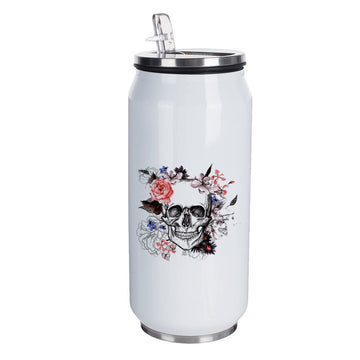 Chillaao Floral Skull Coke Can