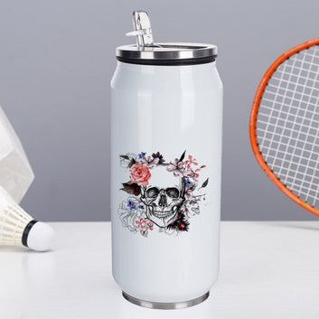Chillaao Floral Skull Coke Can
