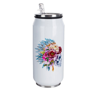 Chillaao Skull Flower Coke Can