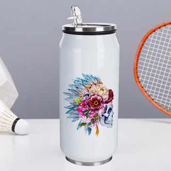 Chillaao Skull Flower Coke Can