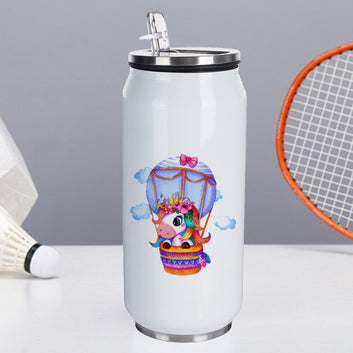 Chillaao Fire Balloon Unicorn Coke Can