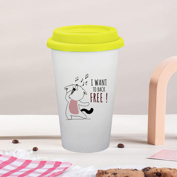 Chillaao I Want To Back Free Tumbler Yellow Lid