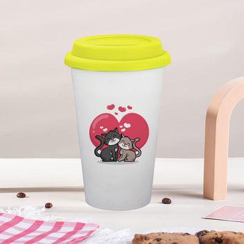 Chillaao Couple Cat Yellow Lid