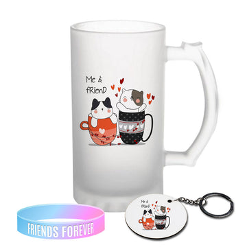 Chillaao Me & Friend Frosted Beer Mug