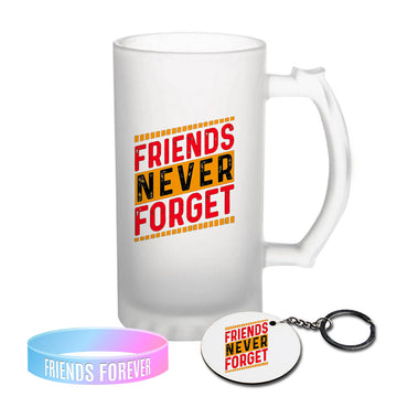 Chillaao Friends Never Forget Frosted Beer Mug