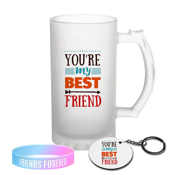 Chillaao You Are My Best Friend Frosted Beer Mug