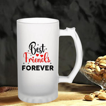 Chillaao Best Friends Forever  Frosted Beer Mug