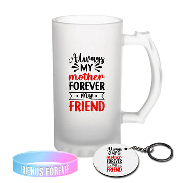 Chillaao  always my mother forever my friend Frosted Beer Mug