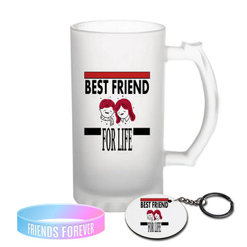 Chillaao Best Friend For Life Frosted Beer Mug