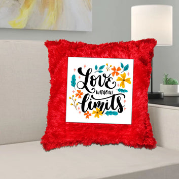 Chillaao Love Without Limits Fur Pillow