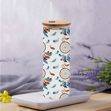 Chillaao Dream Catcher Frosted Skinny Tumbler