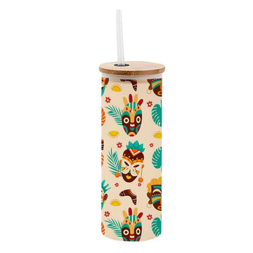 Chillaao Flat African Frosted Skinny Tumbler