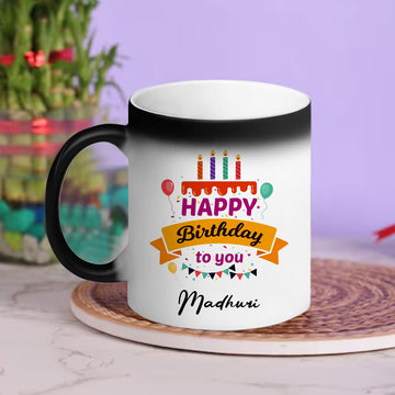 Chillaao Personalised Happy Birthday Magic Mug