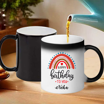 Chillaao Personalised Happy Birthday Magic Mug