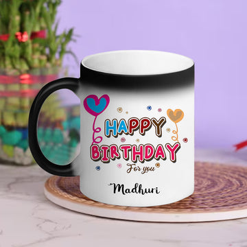 Chillaao Personalised Happy Birthday Magic Mug