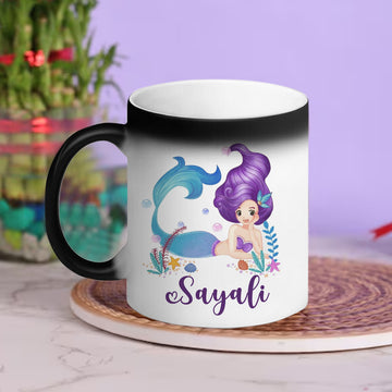 Chillaao Personalised Cartoon Mermaid  Magic Mug