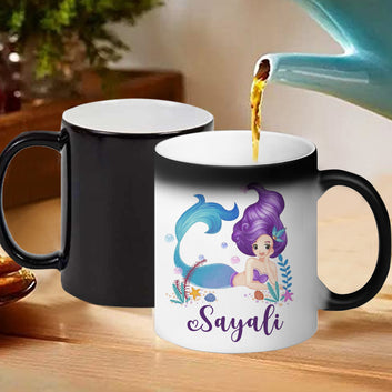 Chillaao Personalised Cartoon Mermaid  Magic Mug