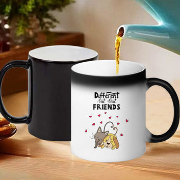Chillaao Different but friends Magic Mug