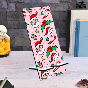 Chillaao Funny Christmas Santa Face & Let it Santa Mobile Stand & Tea Mug