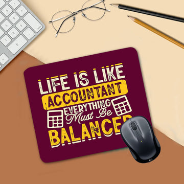 Chillaao Life is like account Tree Mouse Pad