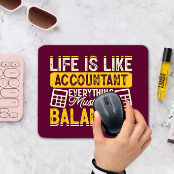 Chillaao Life is like account Tree Mouse Pad