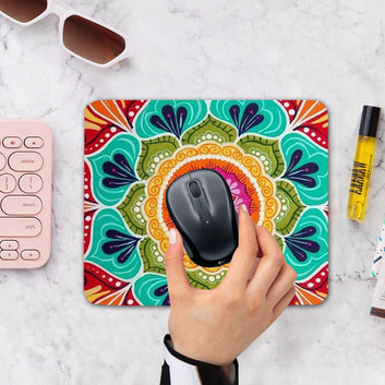 Chillaao Mandala Flower Pattern Mouse Pad