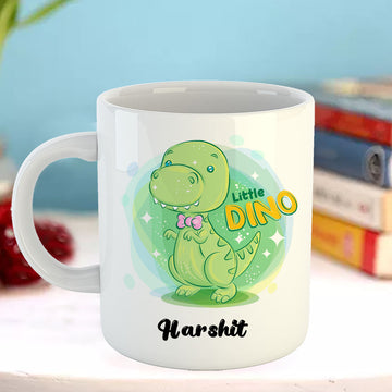 Chillaao Littlie Dino White Mug