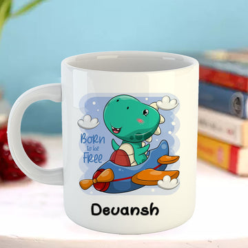 Chillaao Born To Free  White Mug