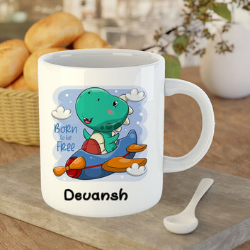 Chillaao Born To Free  White Mug